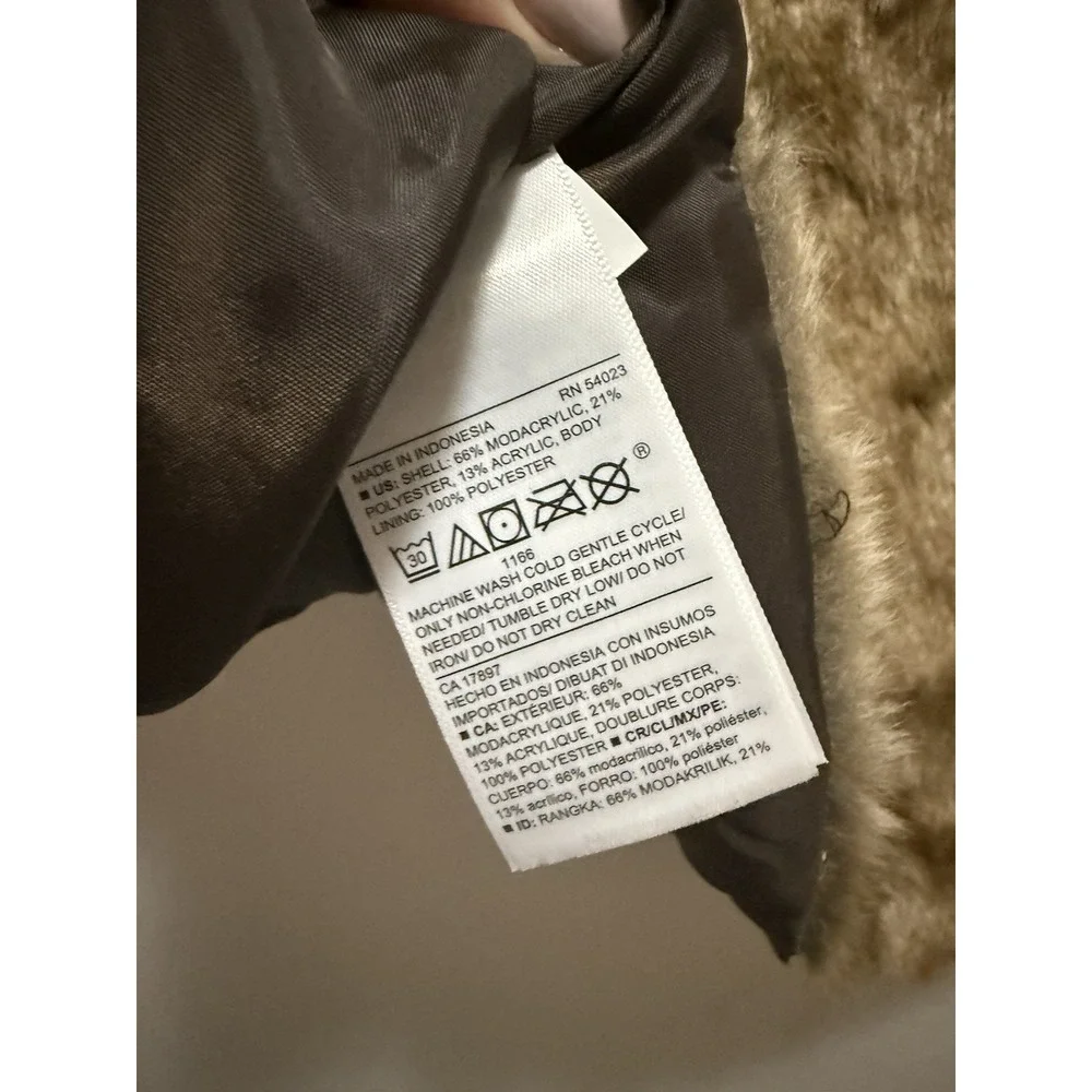 Old Navy Baby Faux Fur‎ Vest – Size 18-24M – Brown Tan Sleeveless Winter Layer